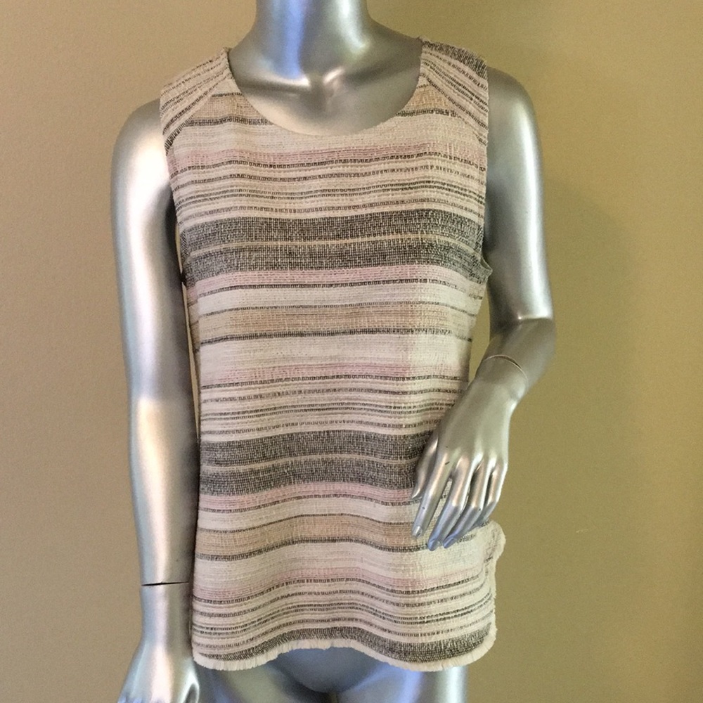 Anthropologie W5 Tweed Sleeveless Shell Top